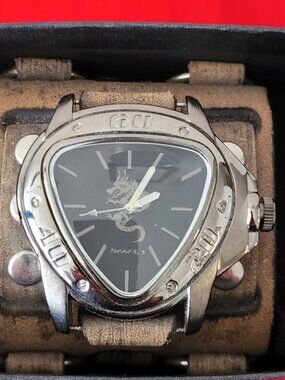 BRAND NEW, NEMESIS GREY DRAGON  STAINLESS STEEL WRIST WATCH!!!